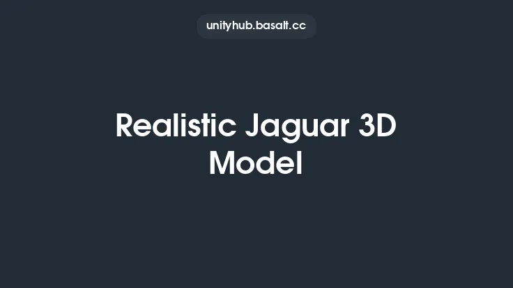 Realistic Jaguar 3D Model Thumbnail
