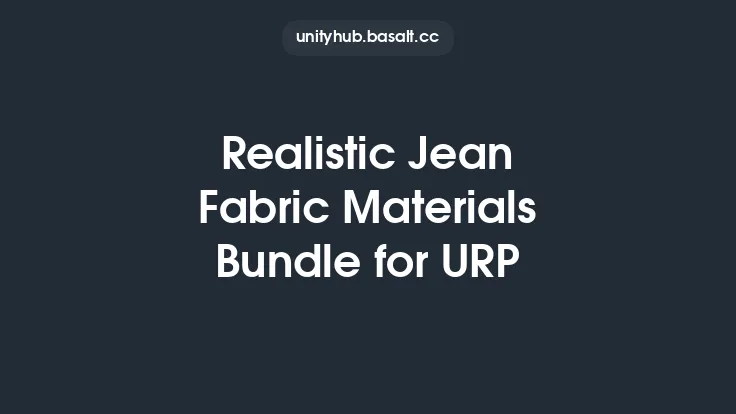 Realistic Jean Fabric Materials Bundle for URP Thumbnail