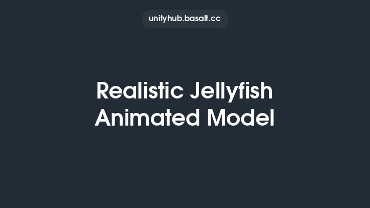 Realistic Jellyfish Animated Model Thumbnail