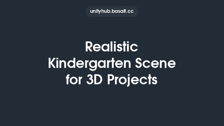 Realistic Kindergarten Scene for 3D Projects Thumbnail
