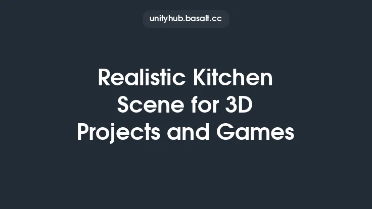 Realistic Kitchen Scene for 3D Projects and Games Thumbnail