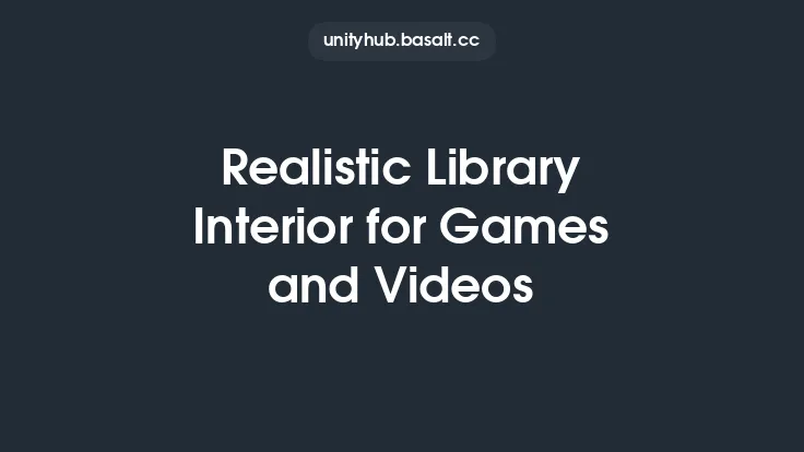 Realistic Library Interior for Games and Videos Thumbnail