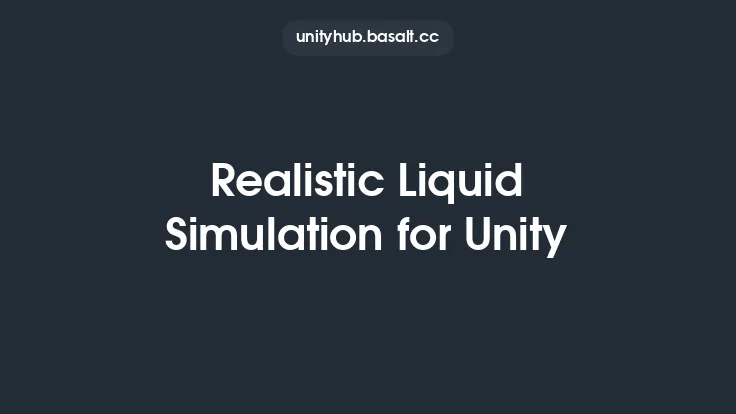 Realistic Liquid Simulation for Unity Thumbnail
