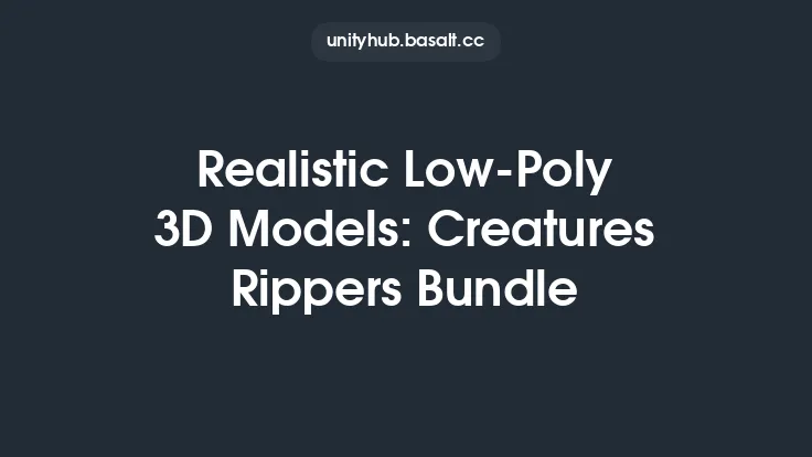 Realistic Low-Poly 3D Models: Creatures Rippers Bundle Thumbnail