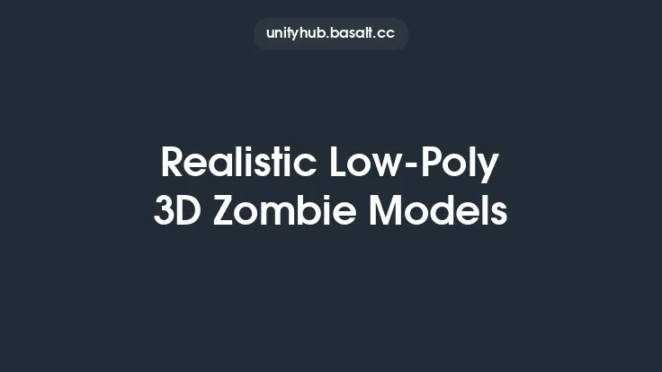Realistic Low-Poly 3D Zombie Models Thumbnail
