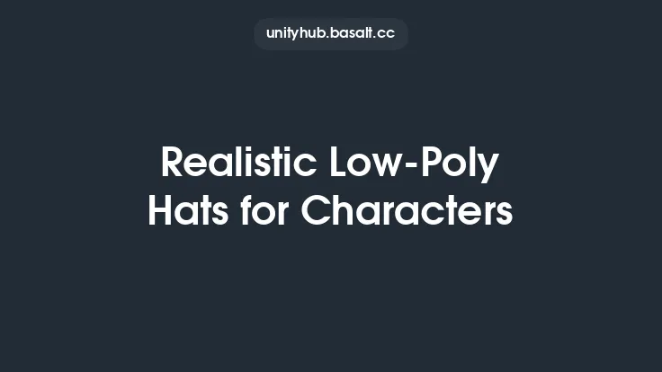 Realistic Low-Poly Hats for Characters Thumbnail