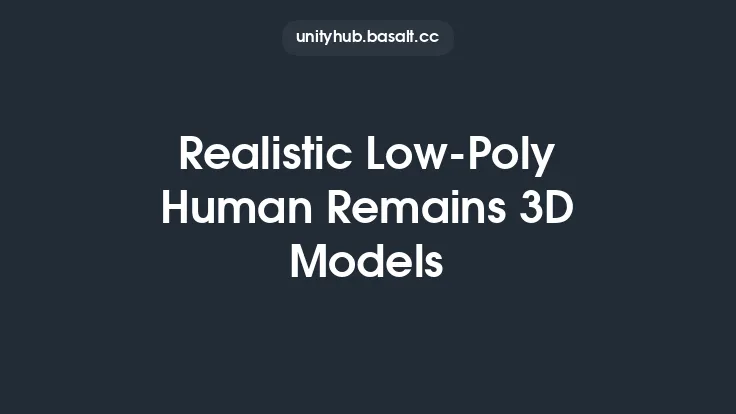Realistic Low-Poly Human Remains 3D Models Thumbnail