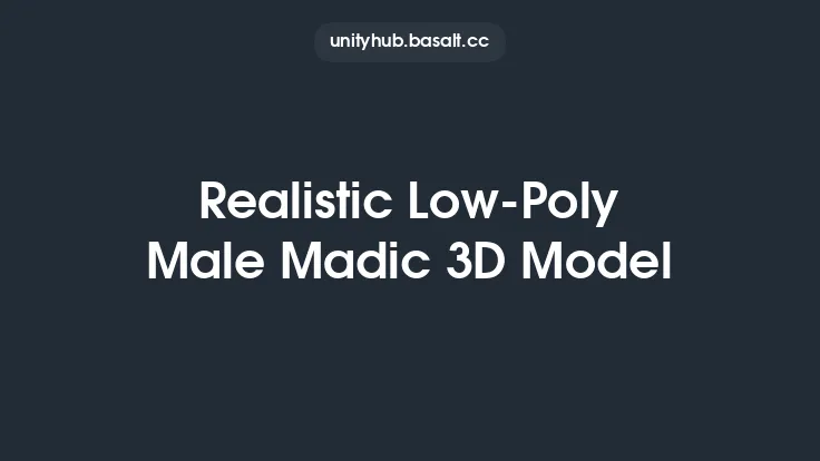Realistic Low-Poly Male Madic 3D Model Thumbnail