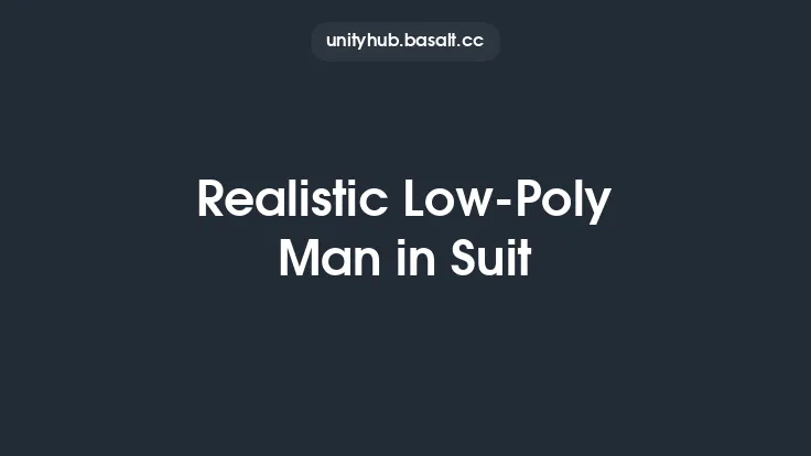 Realistic Low-Poly Man in Suit Thumbnail