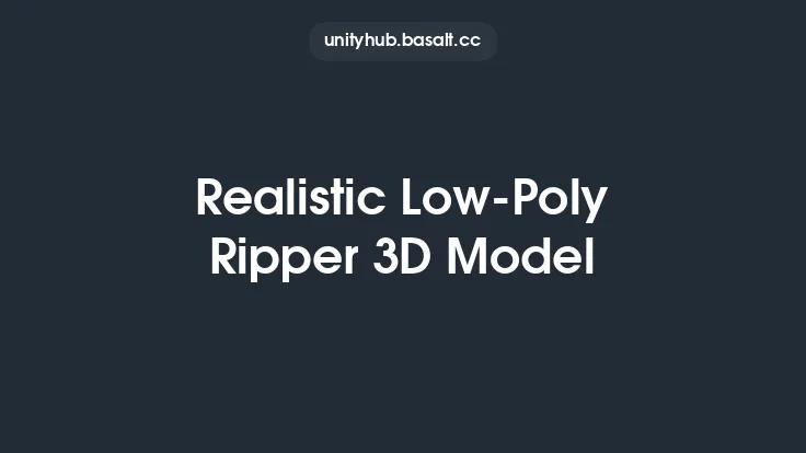 Realistic Low-Poly Ripper 3D Model Thumbnail