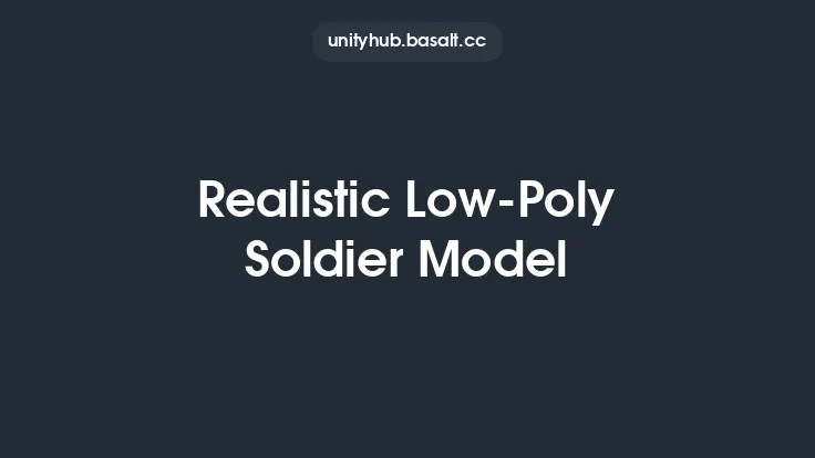 Realistic Low-Poly Soldier Model Thumbnail