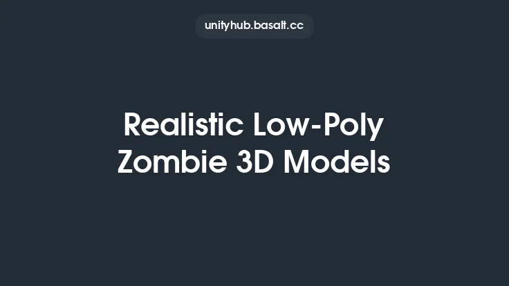 Realistic Low-Poly Zombie 3D Models Thumbnail