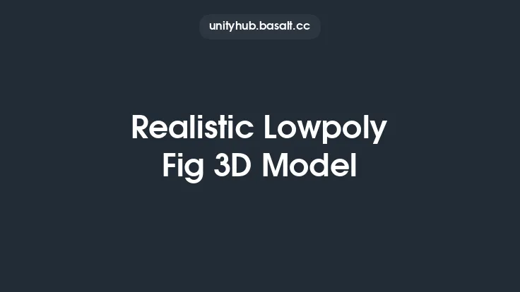 Realistic Lowpoly Fig 3D Model Thumbnail