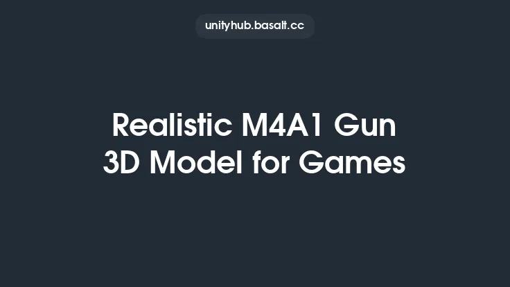 Realistic M4A1 Gun 3D Model for Games Thumbnail