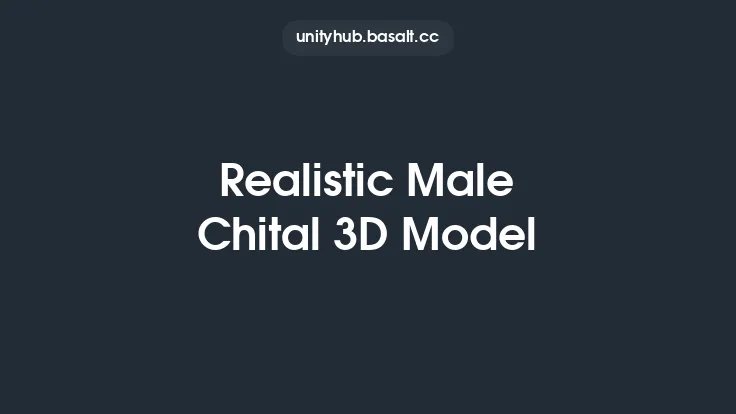 Realistic Male Chital 3D Model Thumbnail
