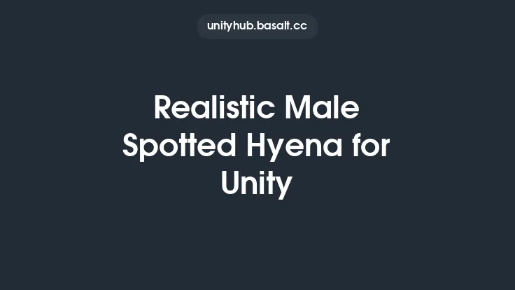 Realistic Male Spotted Hyena for Unity Thumbnail
