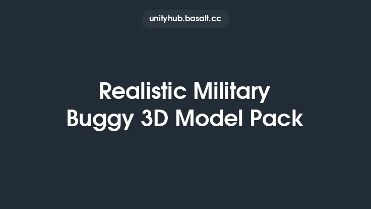 Realistic Military Buggy 3D Model Pack Thumbnail