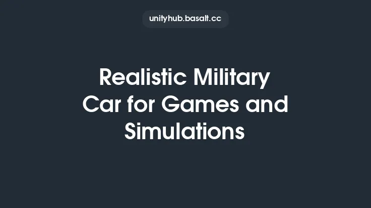 Realistic Military Car for Games and Simulations Thumbnail