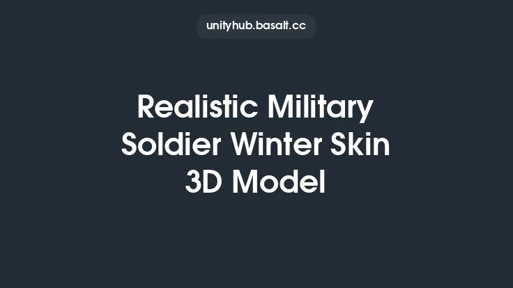 Realistic Military Soldier Winter Skin 3D Model Thumbnail