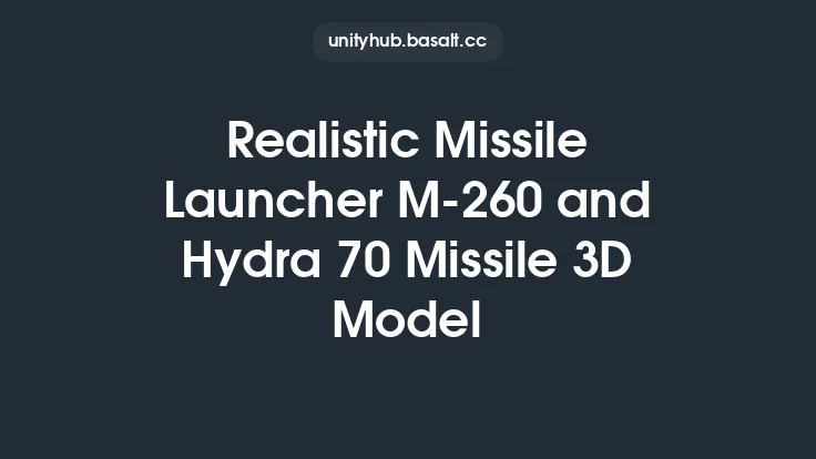 Realistic Missile Launcher M-260 and Hydra 70 Missile 3D Model Thumbnail