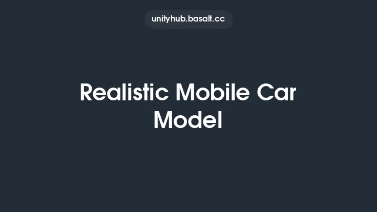 Realistic Mobile Car Model Thumbnail