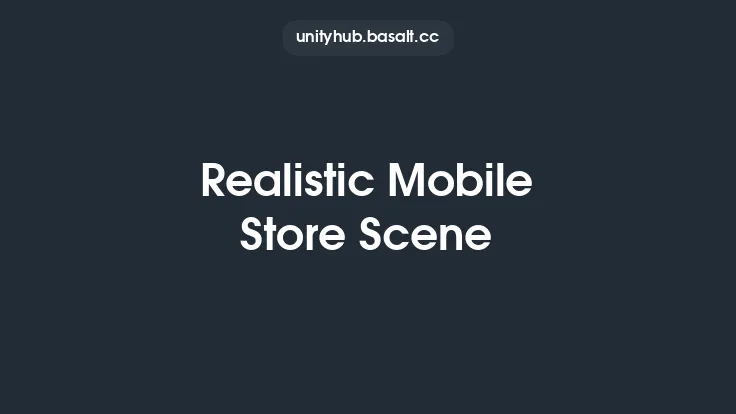 Realistic Mobile Store Scene Thumbnail