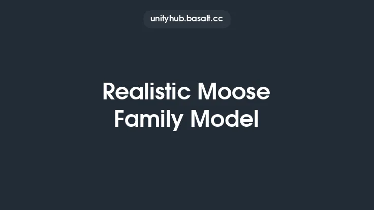 Realistic Moose Family Model Thumbnail