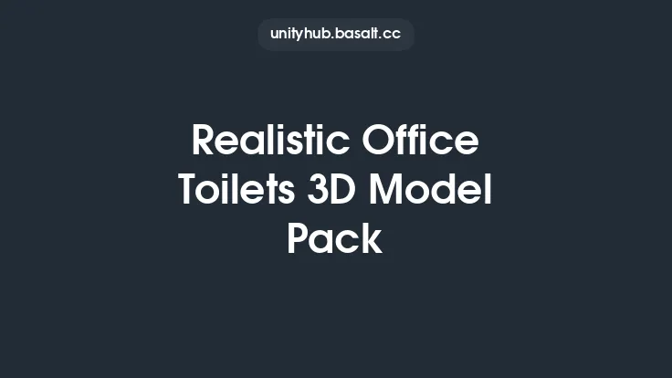Realistic Office Toilets 3D Model Pack Thumbnail