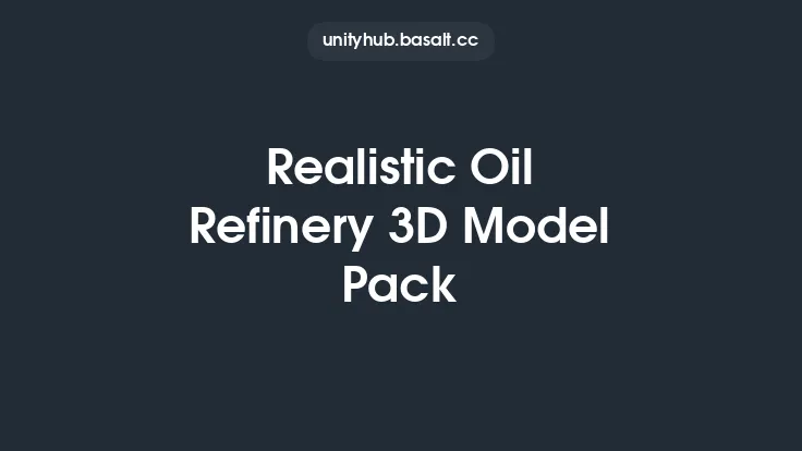 Realistic Oil Refinery 3D Model Pack Thumbnail