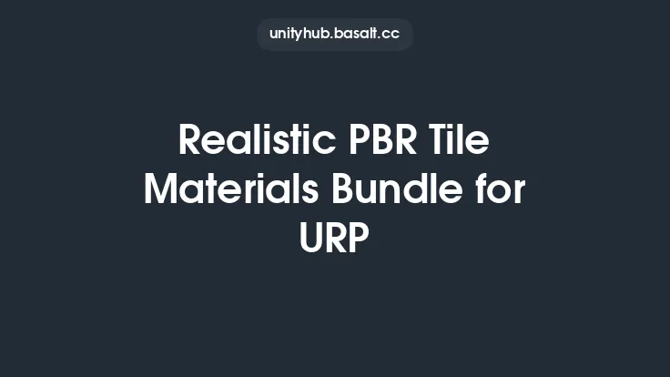 Realistic PBR Tile Materials Bundle for URP Thumbnail