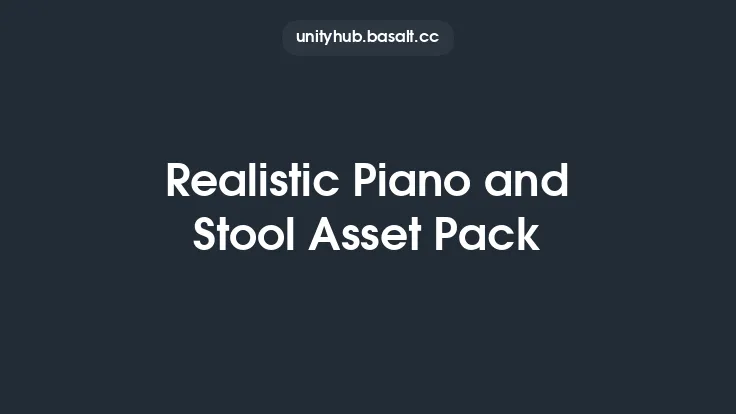 Realistic Piano and Stool Asset Pack Thumbnail