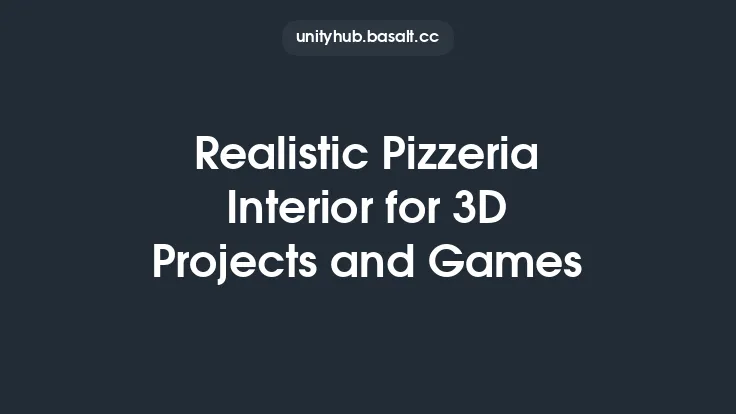 Realistic Pizzeria Interior for 3D Projects and Games Thumbnail