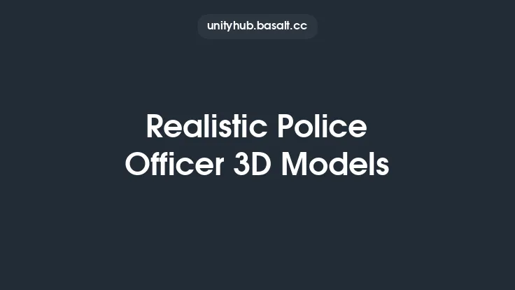 Realistic Police Officer 3D Models Thumbnail