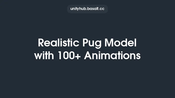 Realistic Pug Model with 100+ Animations Thumbnail