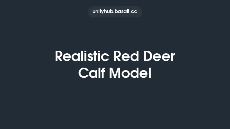 Realistic Red Deer Calf Model Thumbnail
