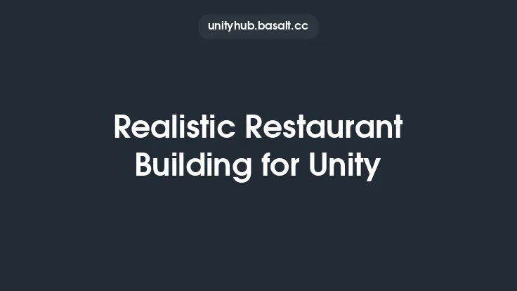 Realistic Restaurant Building for Unity Thumbnail