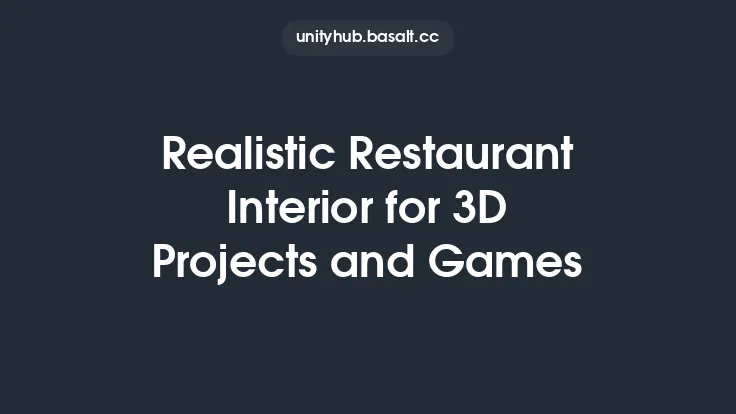 Realistic Restaurant Interior for 3D Projects and Games Thumbnail
