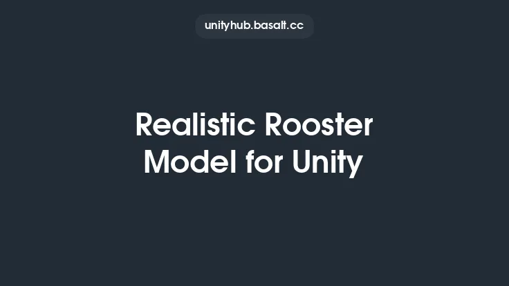 Realistic Rooster Model for Unity Thumbnail
