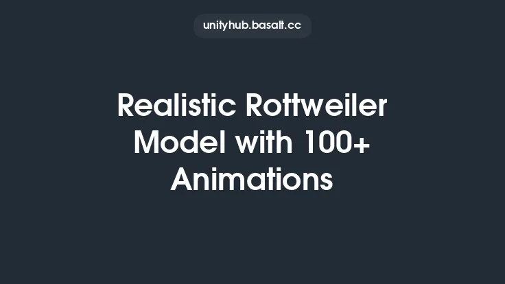 Realistic Rottweiler Model with 100+ Animations Thumbnail