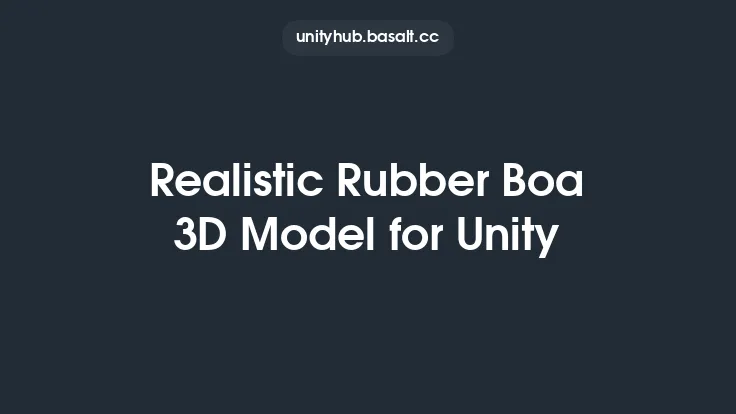 Realistic Rubber Boa 3D Model for Unity Thumbnail