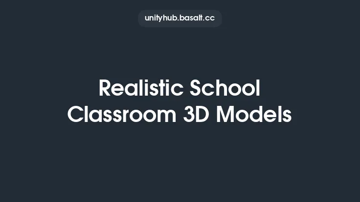Realistic School Classroom 3D Models Thumbnail