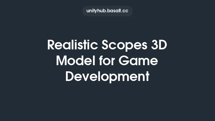Realistic Scopes 3D Model for Game Development Thumbnail