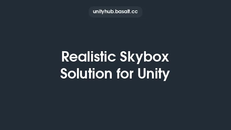 Realistic Skybox Solution for Unity Thumbnail