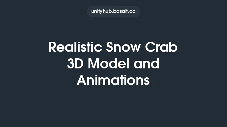 Realistic Snow Crab 3D Model and Animations Thumbnail