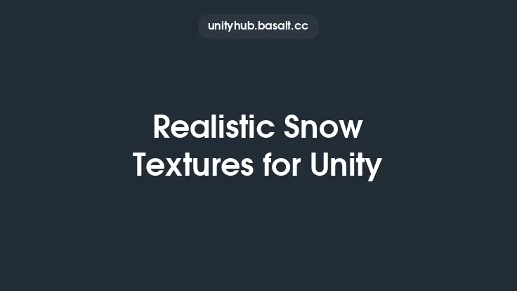 Realistic Snow Textures for Unity Thumbnail