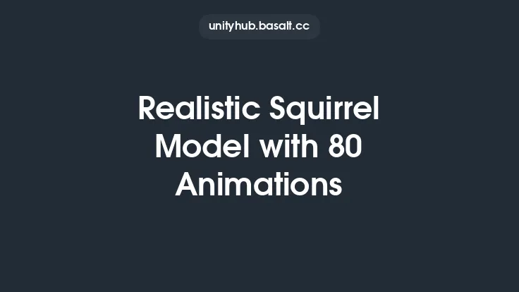 Realistic Squirrel Model with 80 Animations Thumbnail