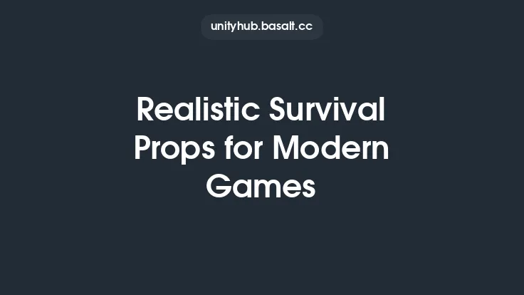 Realistic Survival Props for Modern Games Thumbnail