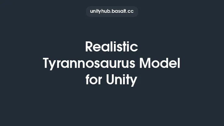 Realistic Tyrannosaurus Model for Unity Thumbnail