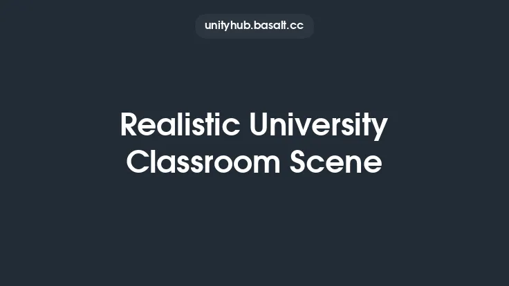 Realistic University Classroom Scene Thumbnail