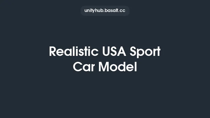 Realistic USA Sport Car Model Thumbnail